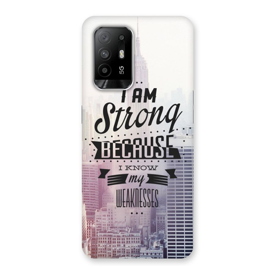 I am Strong Back Case for Oppo F19 Pro Plus 5G