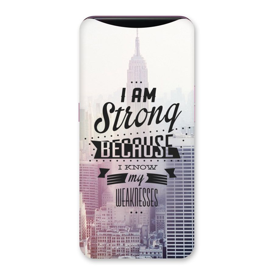 I am Strong Back Case for Oppo Find X