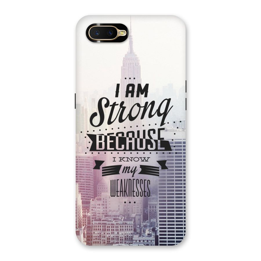 I am Strong Back Case for Oppo K1