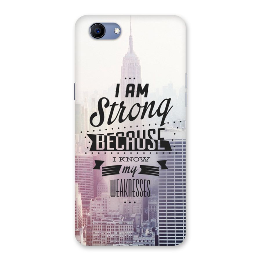 I am Strong Back Case for Oppo Realme 1