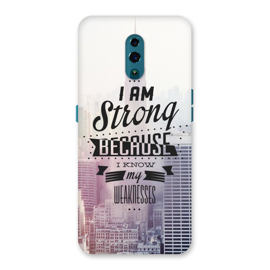 I am Strong Back Case for Oppo Reno