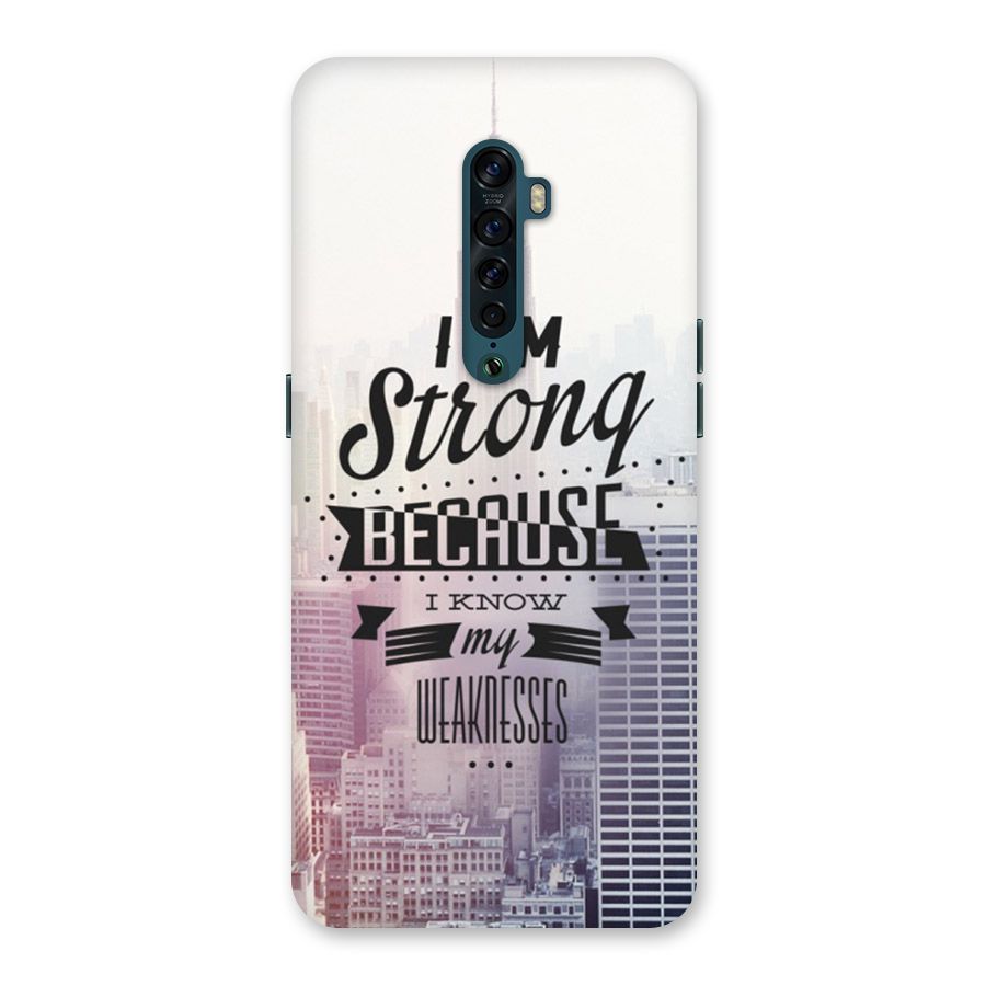 I am Strong Back Case for Oppo Reno2