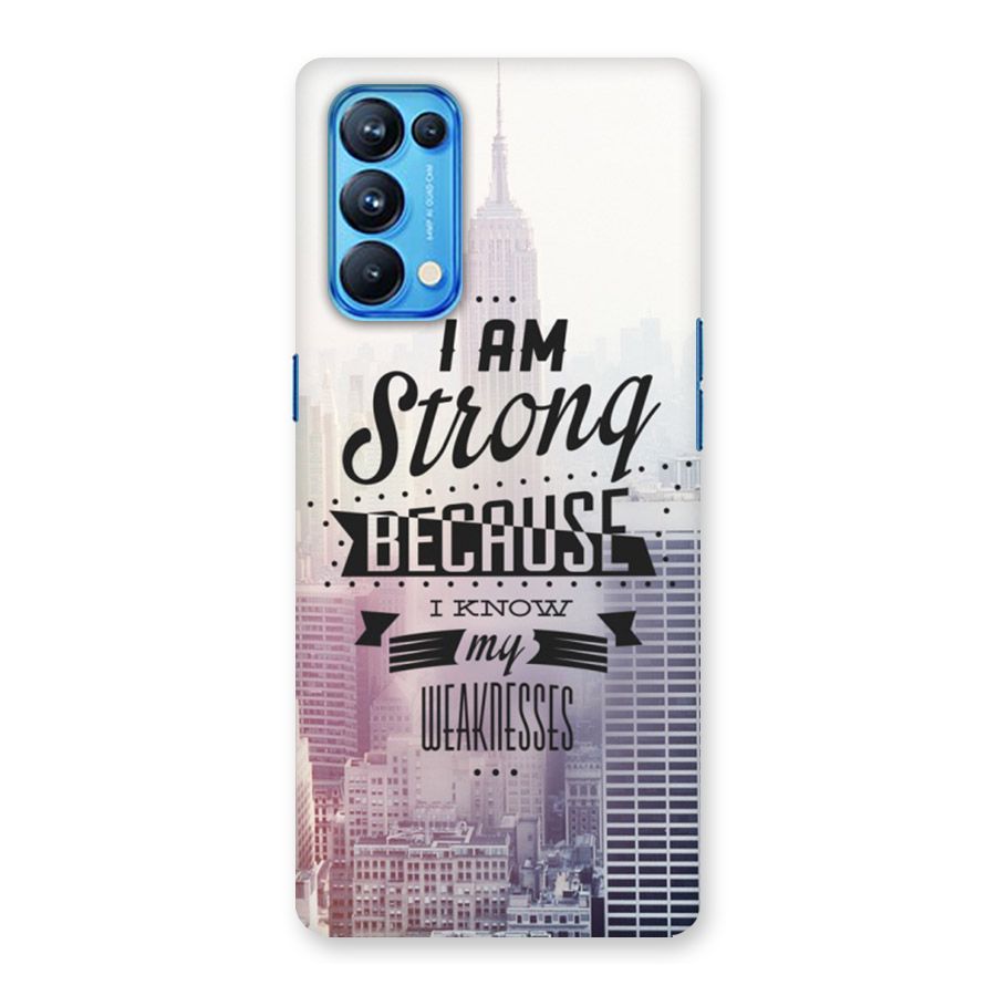 I am Strong Back Case for Oppo Reno5 Pro 5G