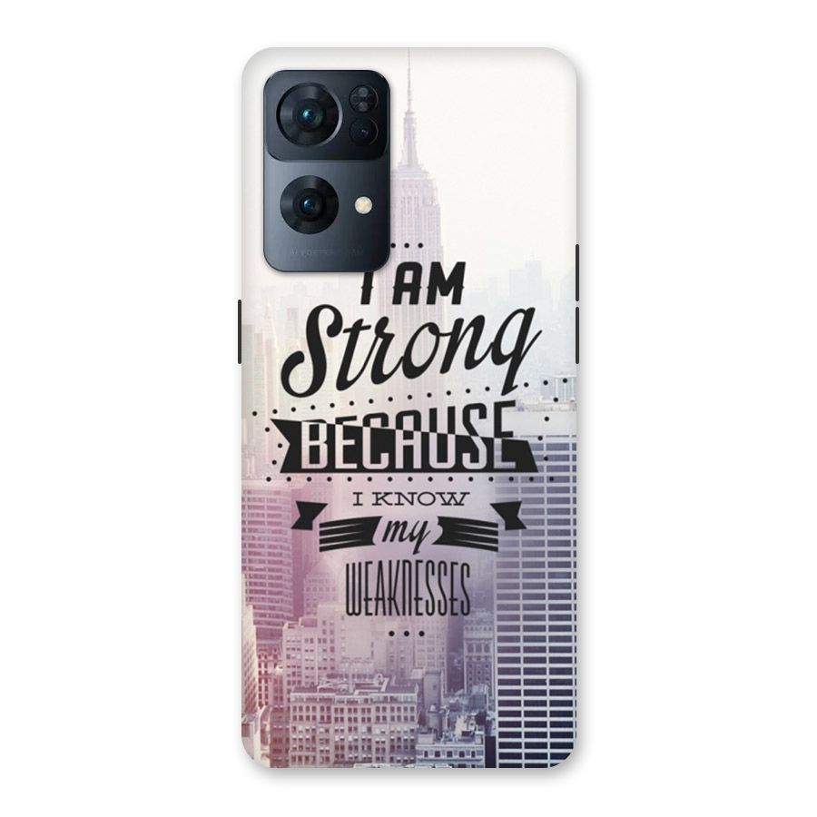 I am Strong Back Case for Oppo Reno7 Pro 5G