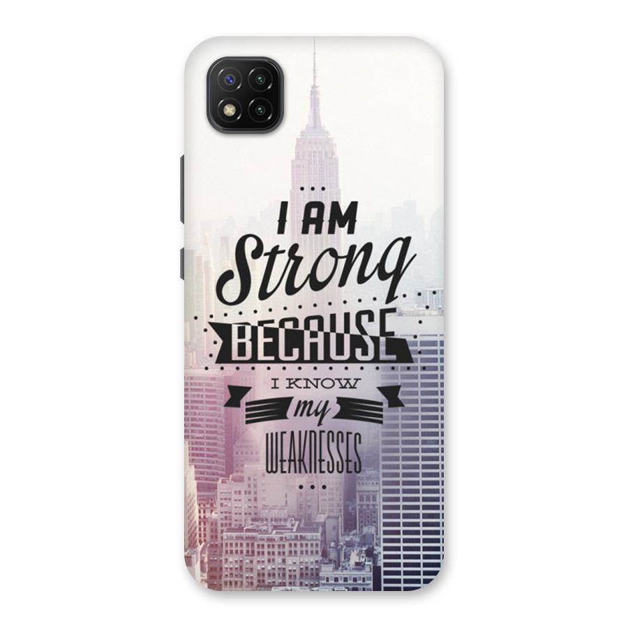 I am Strong Back Case for Poco C3