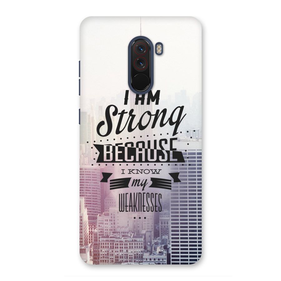 I am Strong Back Case for Poco F1
