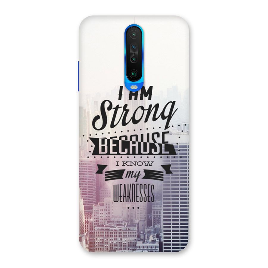 I am Strong Back Case for Poco X2