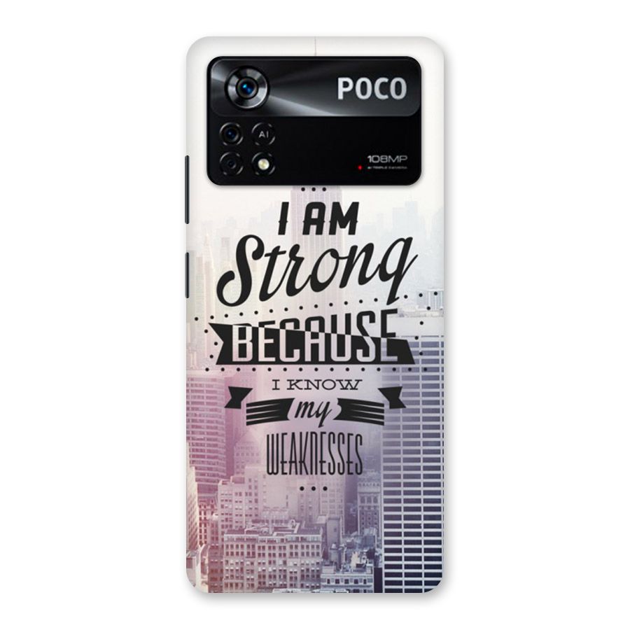 I am Strong Back Case for Poco X4 Pro 5G