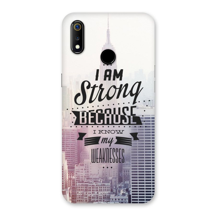 I am Strong Back Case for Realme 3