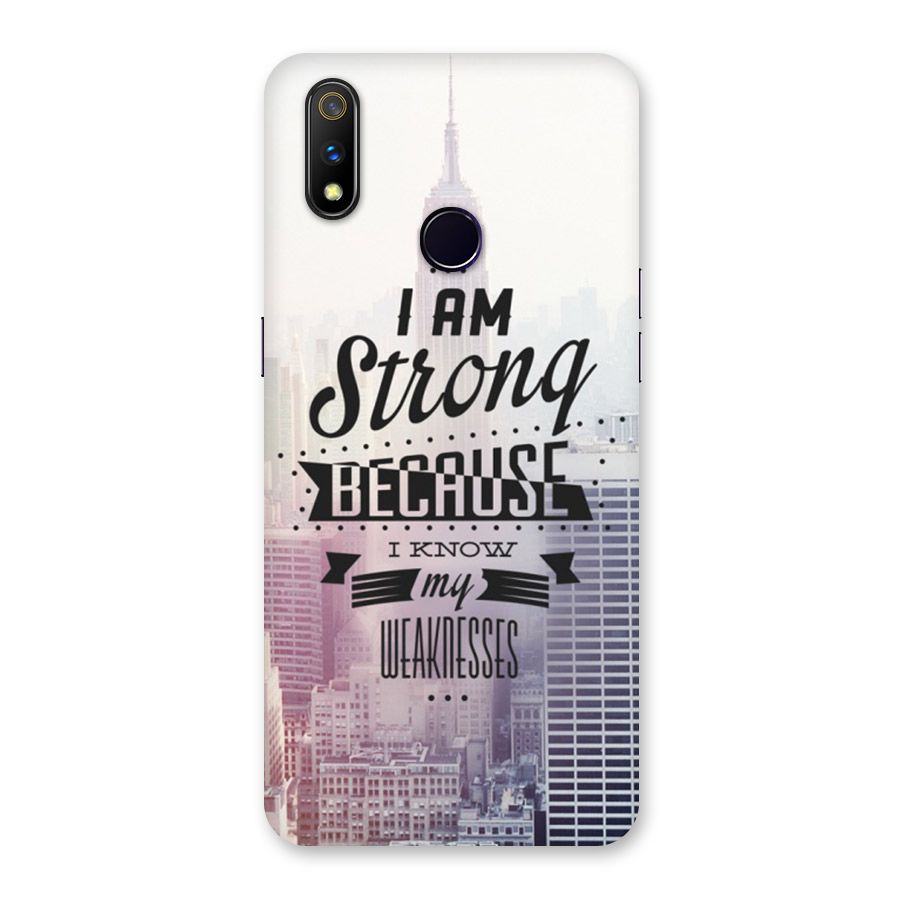 I am Strong Back Case for Realme 3 Pro
