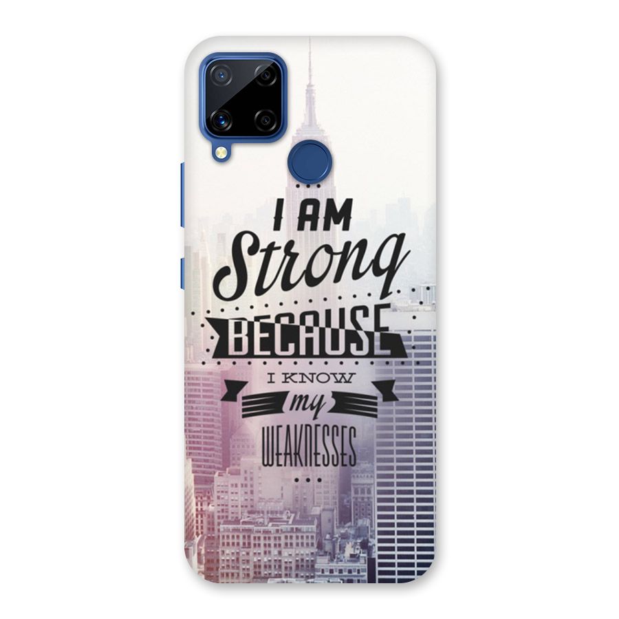 I am Strong Back Case for Realme C15