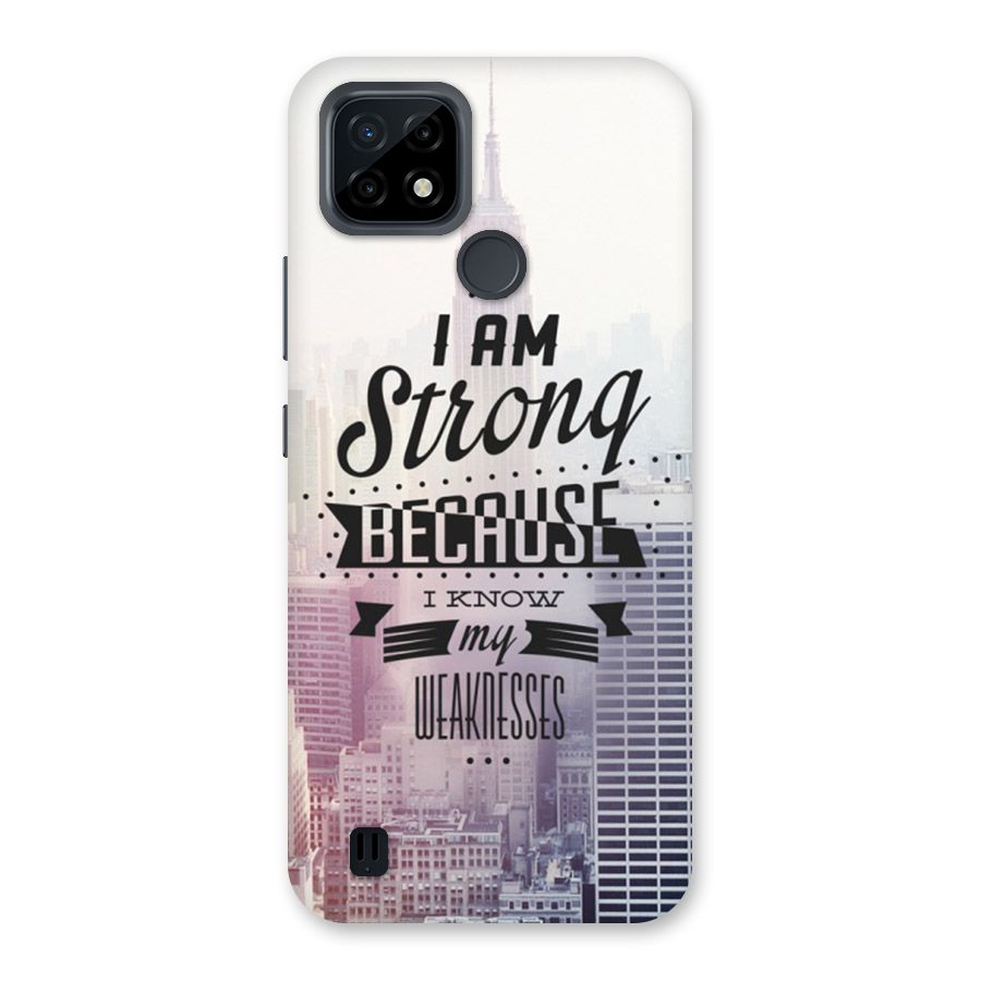 I am Strong Back Case for Realme C21