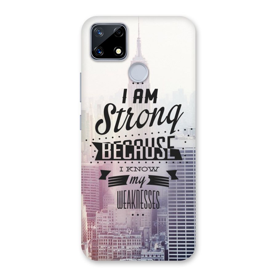 I am Strong Back Case for Realme Narzo 20