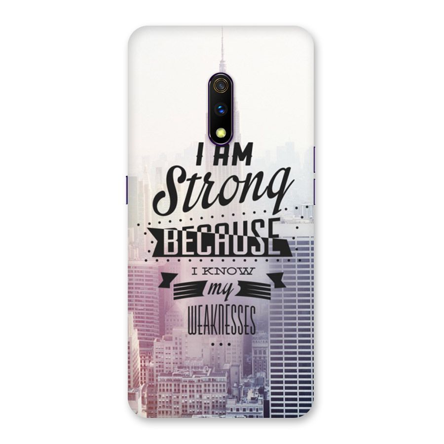 I am Strong Back Case for Realme X