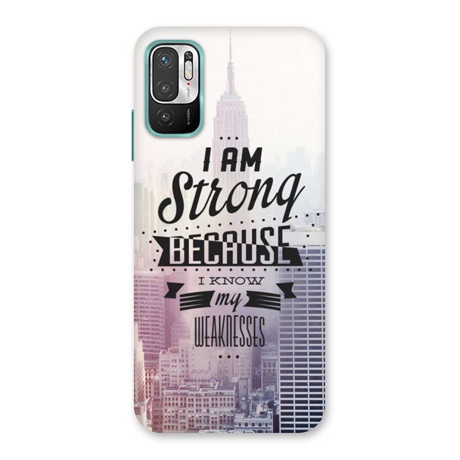I am Strong Back Case for Redmi Note 10T 5G