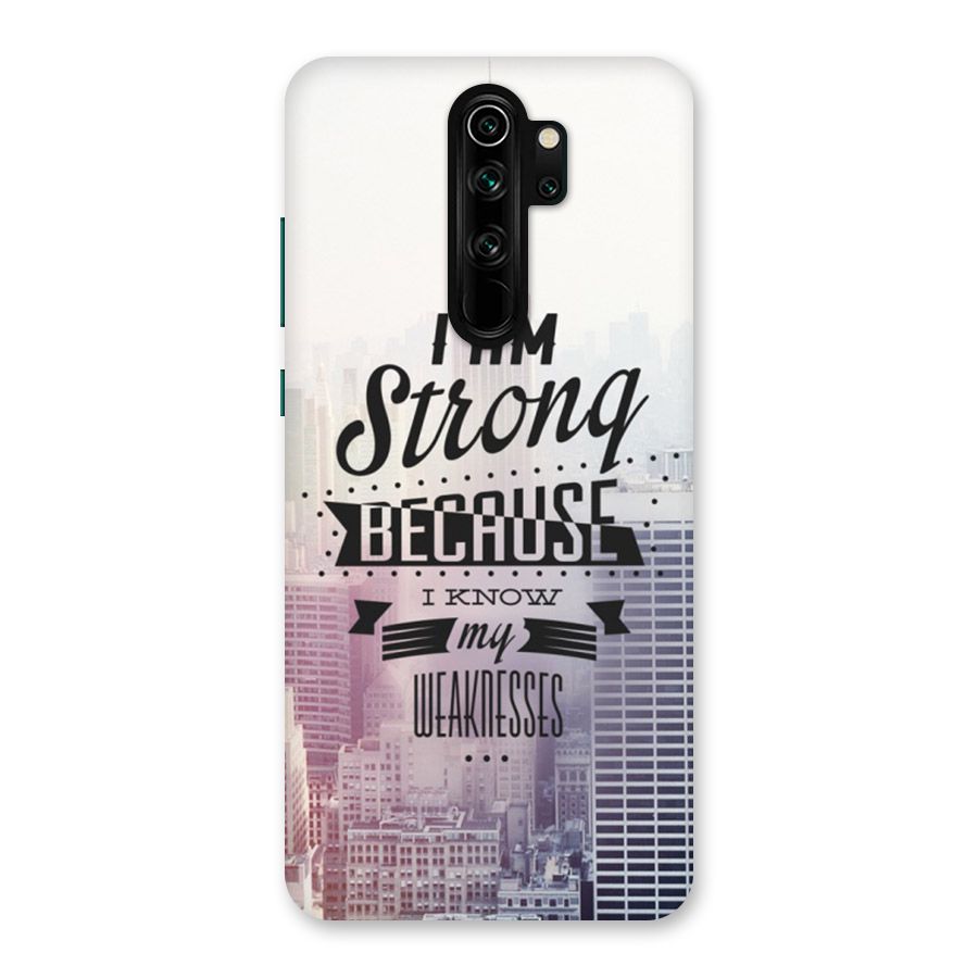 I am Strong Back Case for Redmi Note 8 Pro