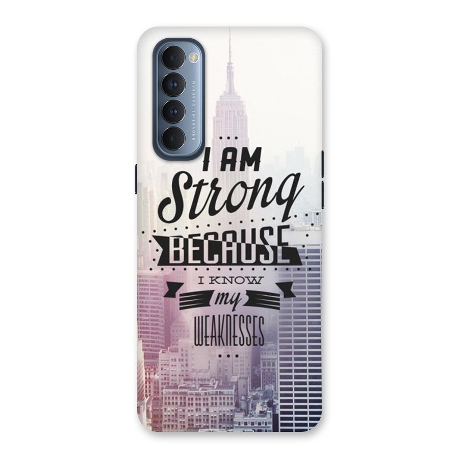 I am Strong Back Case for Reno4 Pro