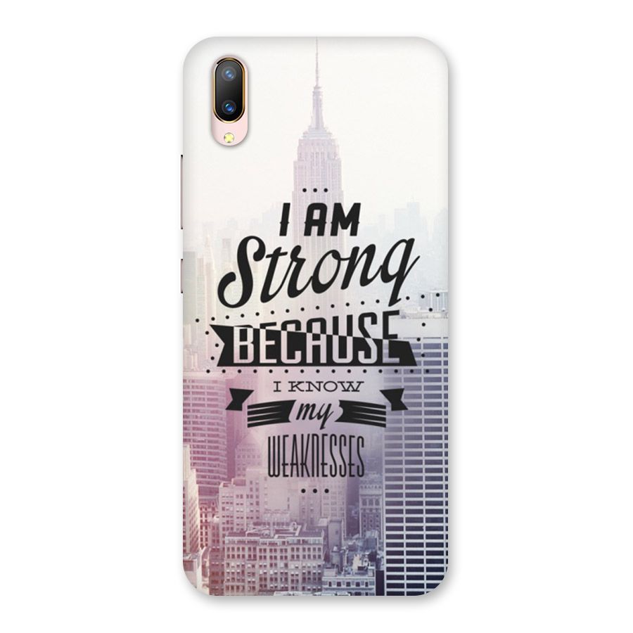 I am Strong Back Case for Vivo V11 Pro