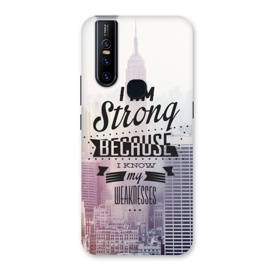 I am Strong Back Case for Vivo V15