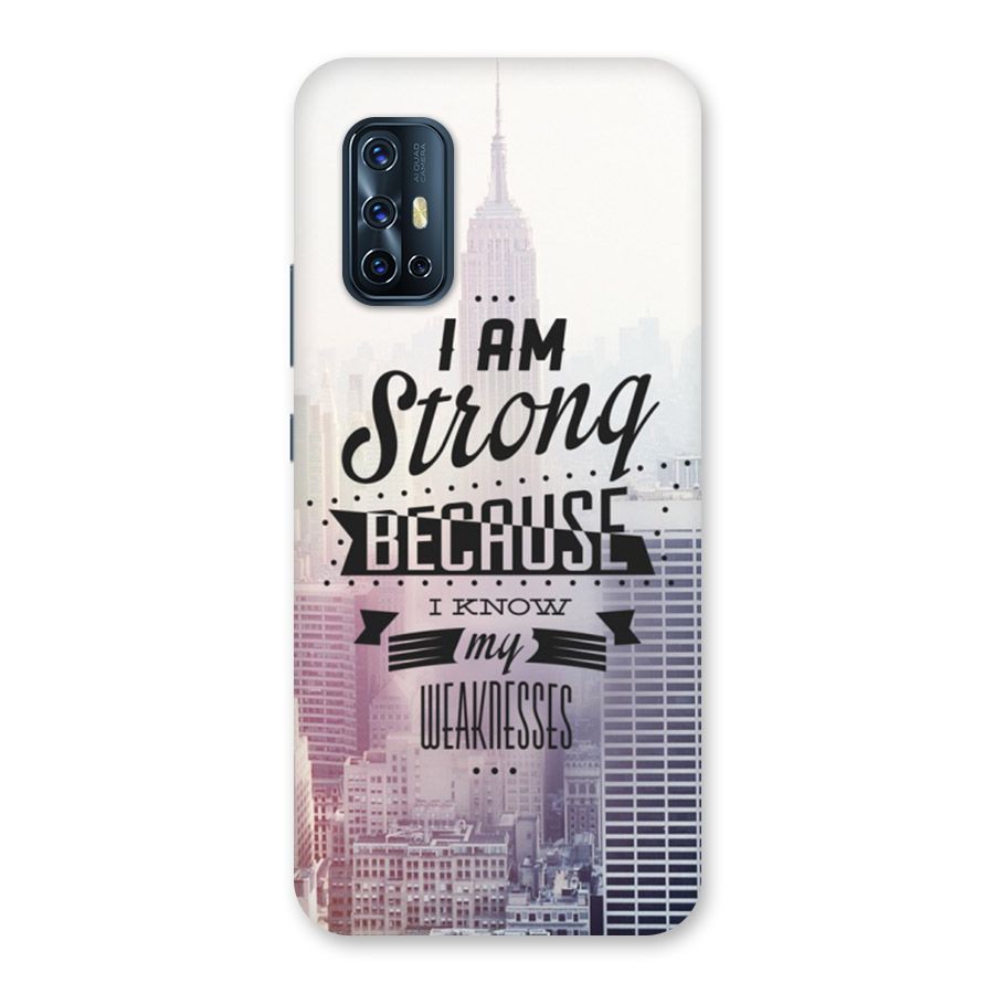 I am Strong Back Case for Vivo V17