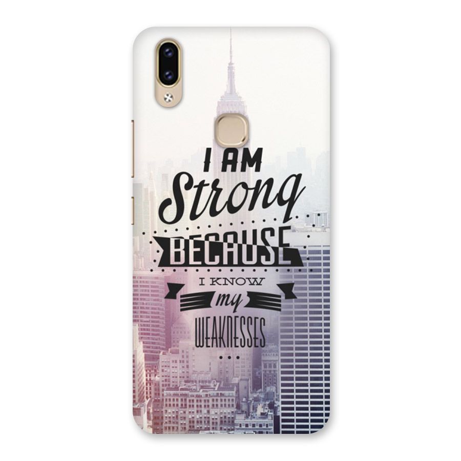I am Strong Back Case for Vivo V9 Youth