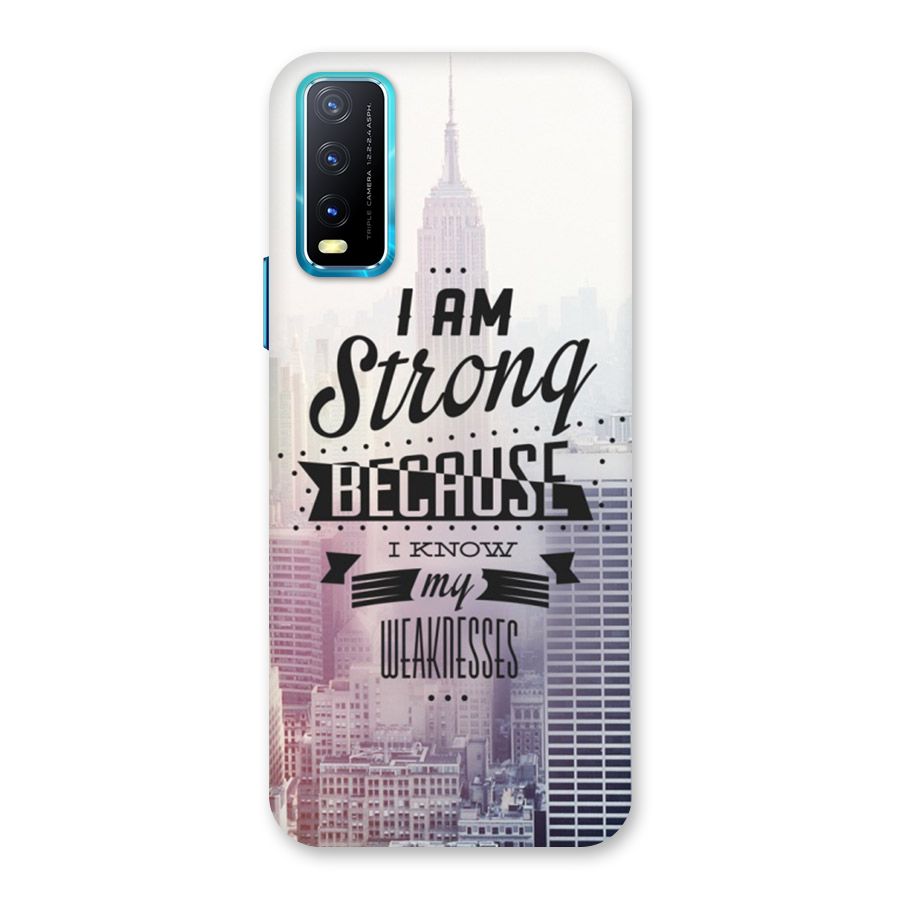 I am Strong Back Case for Vivo Y20G