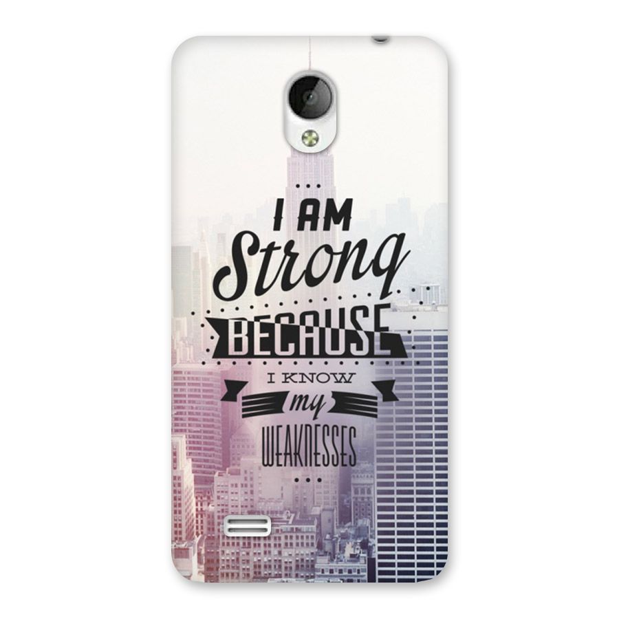 I am Strong Back Case for Vivo Y21