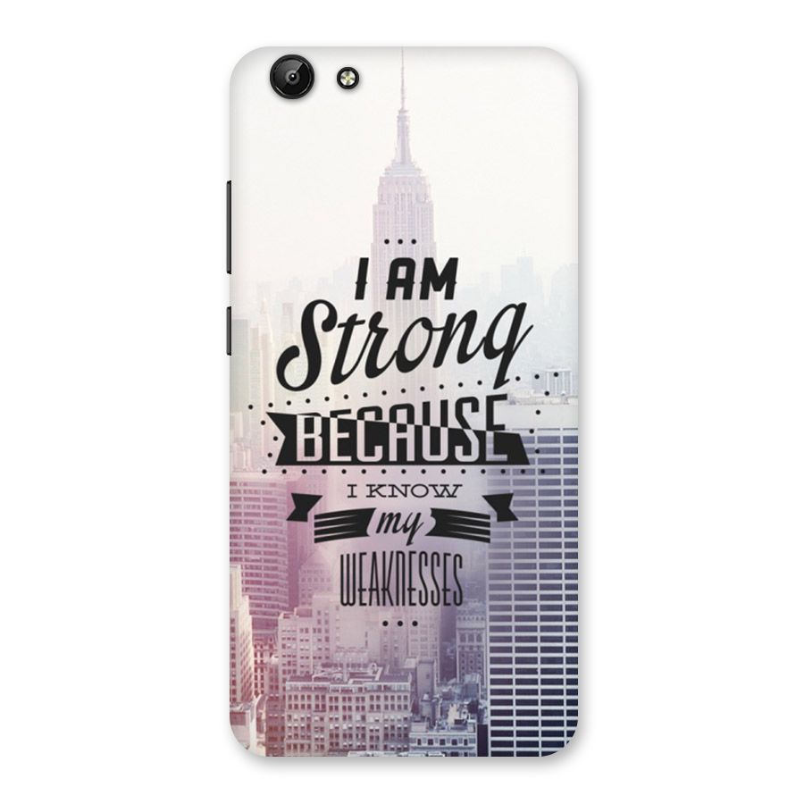I am Strong Back Case for Vivo Y69