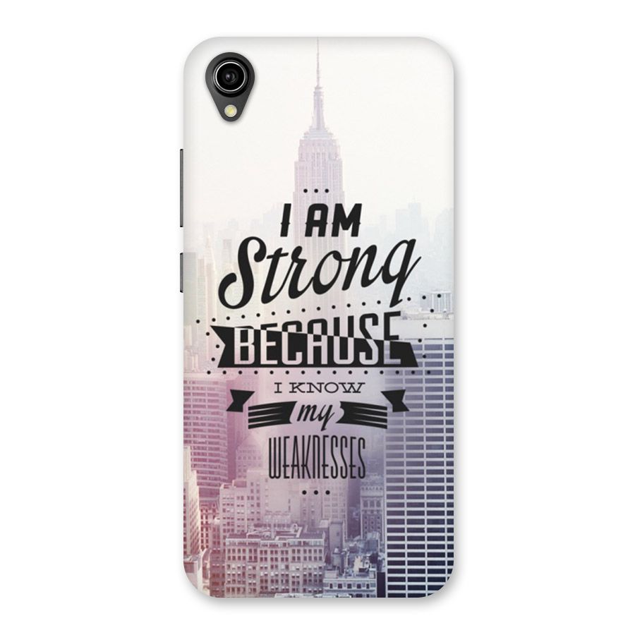 I am Strong Back Case for Vivo Y90