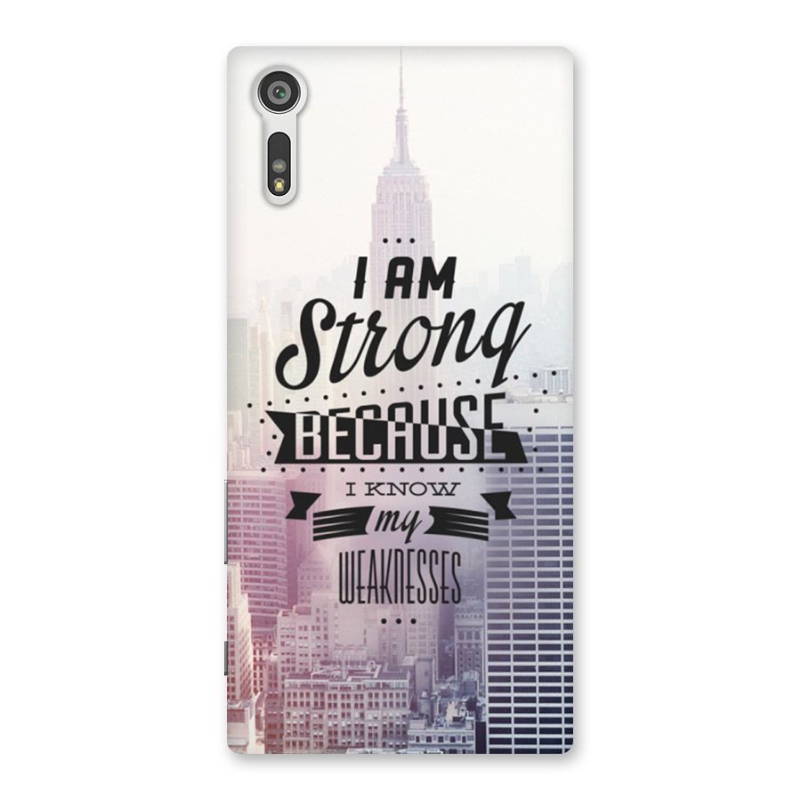 I am Strong Back Case for Xperia XZ