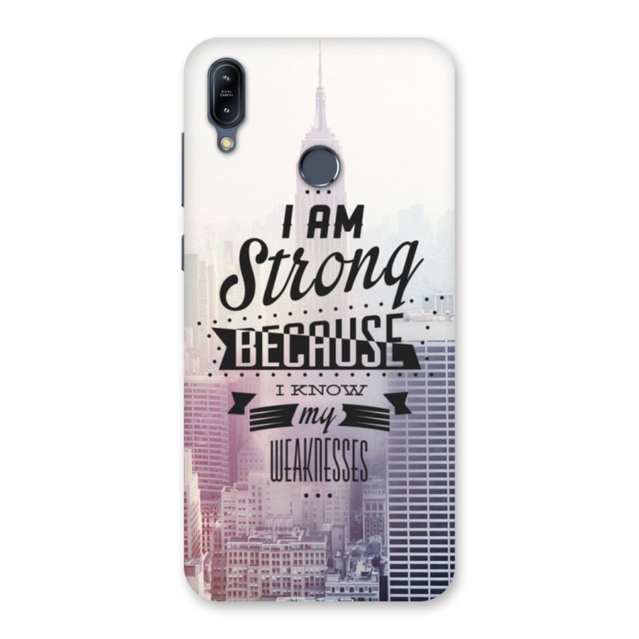 I am Strong Back Case for Zenfone Max M2