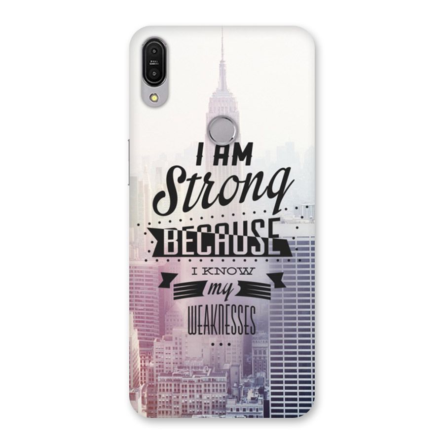 I am Strong Back Case for Zenfone Max Pro M1