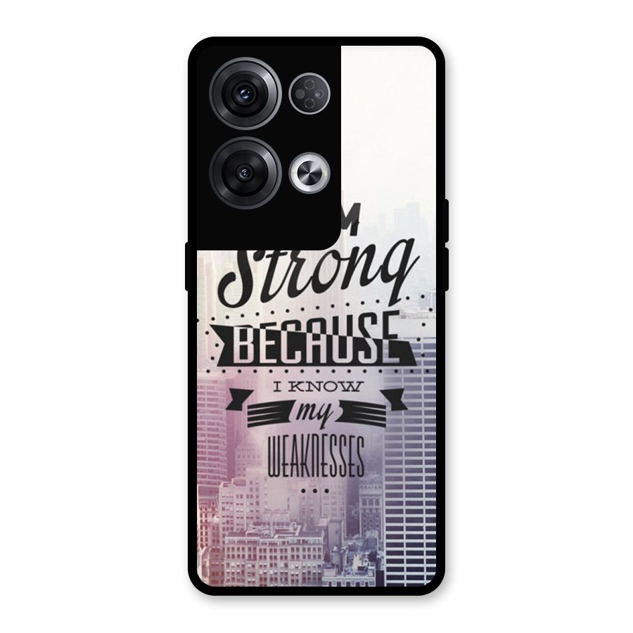I am Strong Glass Back Case for Oppo Reno8 Pro 5G