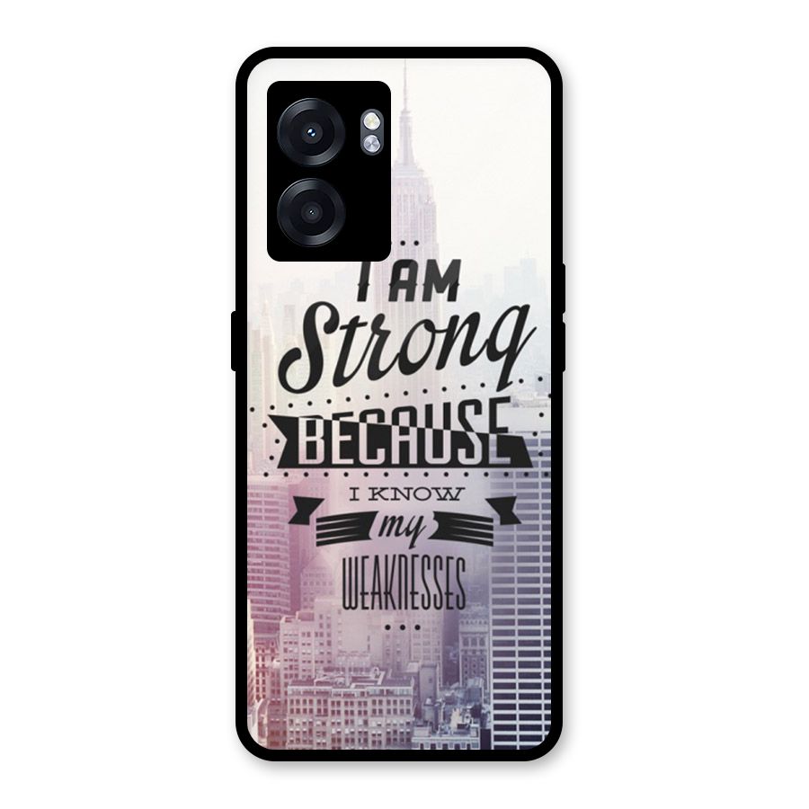 I am Strong Glass Back Case for Realme Narzo 50 5G