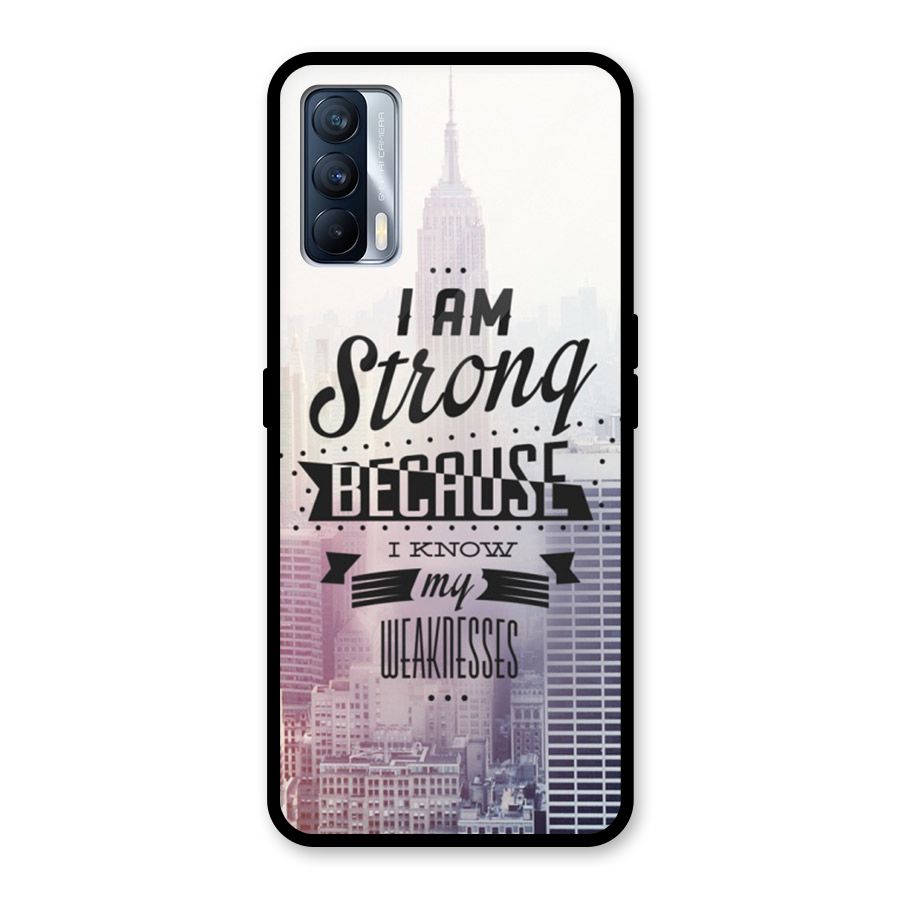 I am Strong Glass Back Case for Realme X7