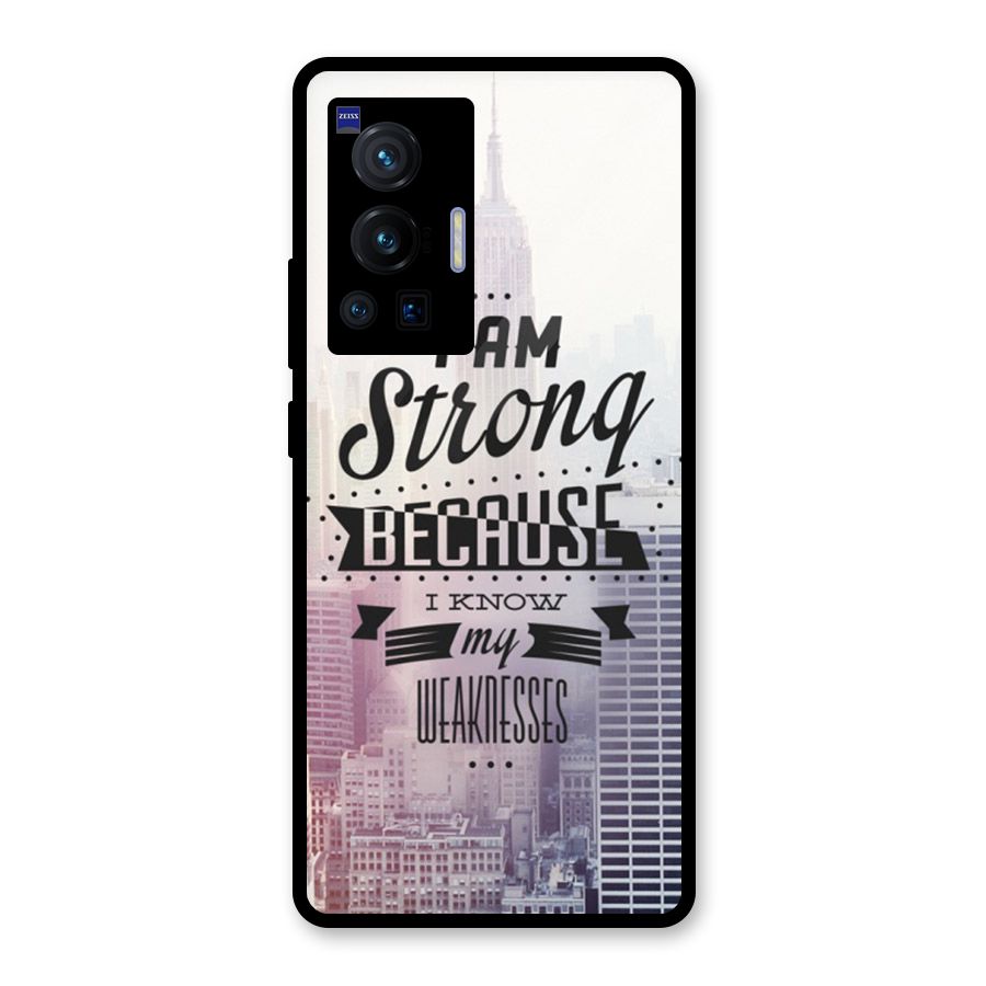 I am Strong Glass Back Case for Vivo X70 Pro