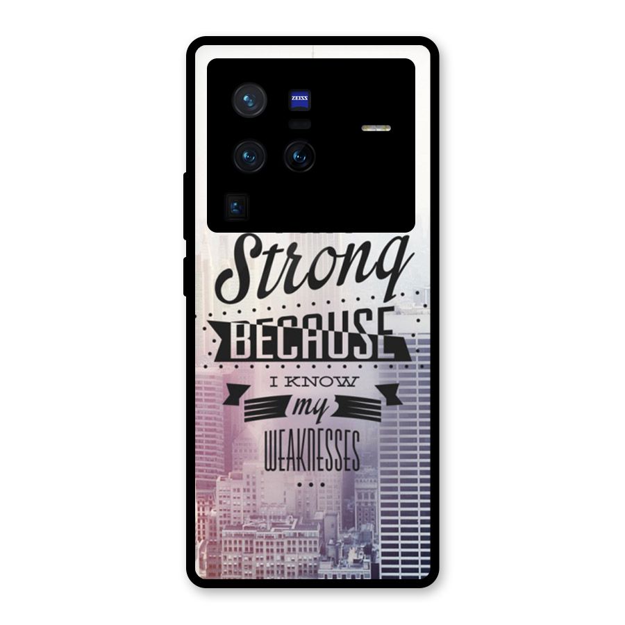 I am Strong Glass Back Case for Vivo X80 Pro