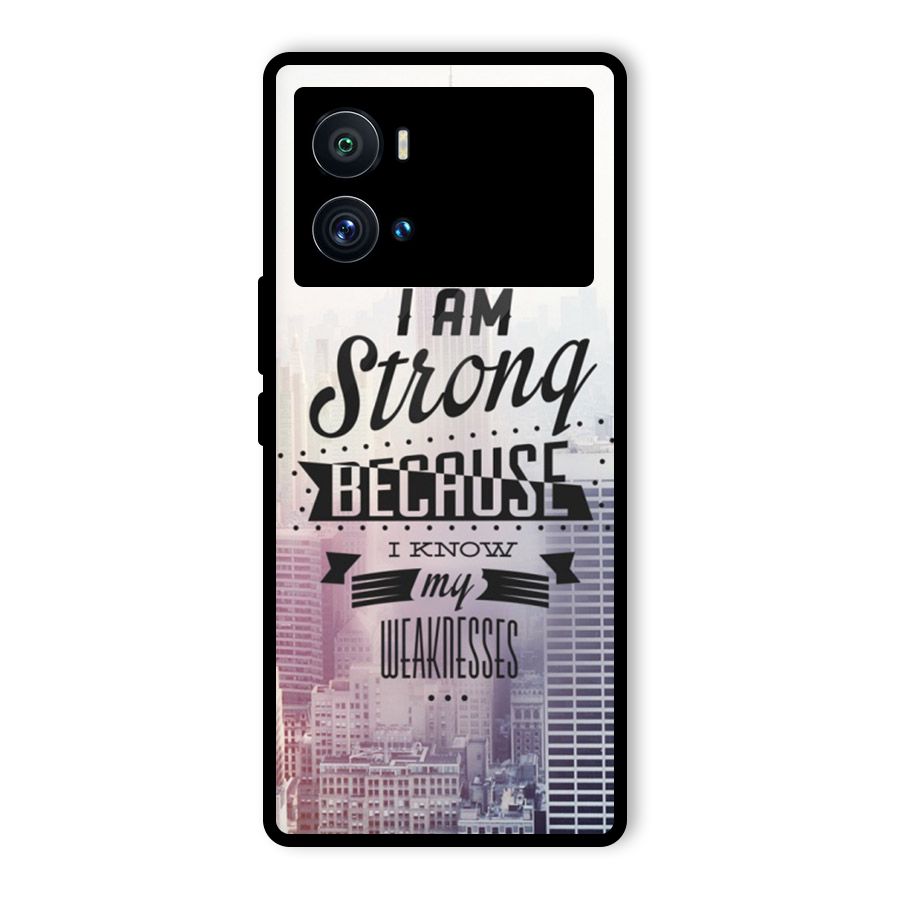 I am Strong Glass Back Case for Vivo iQOO 9 Pro