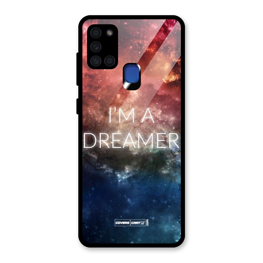 I am a Dreamer Glass Back Case for Galaxy A21s