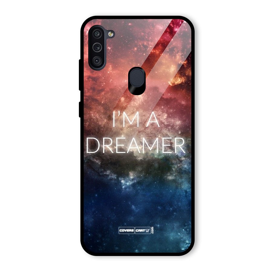 I am a Dreamer Glass Back Case for Galaxy M11