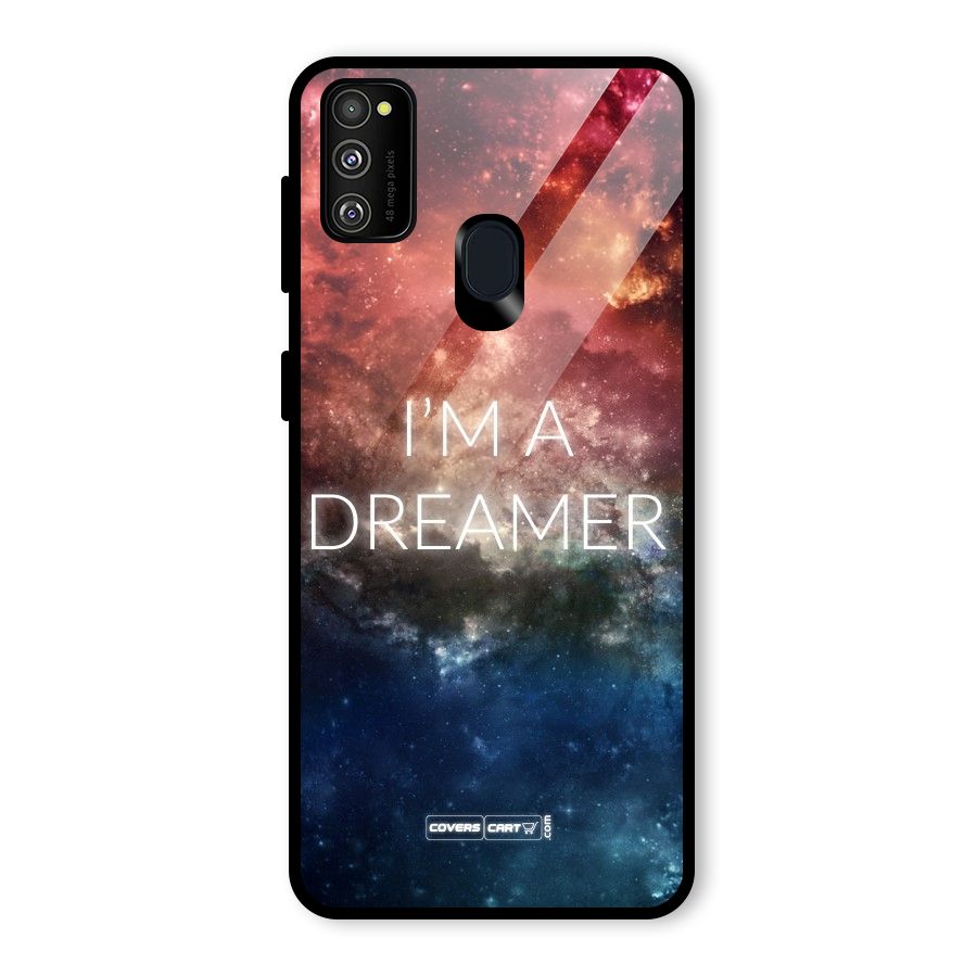 I am a Dreamer Glass Back Case for Galaxy M21