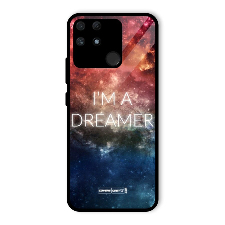 I am a Dreamer Glass Back Case for Realme Narzo 50A