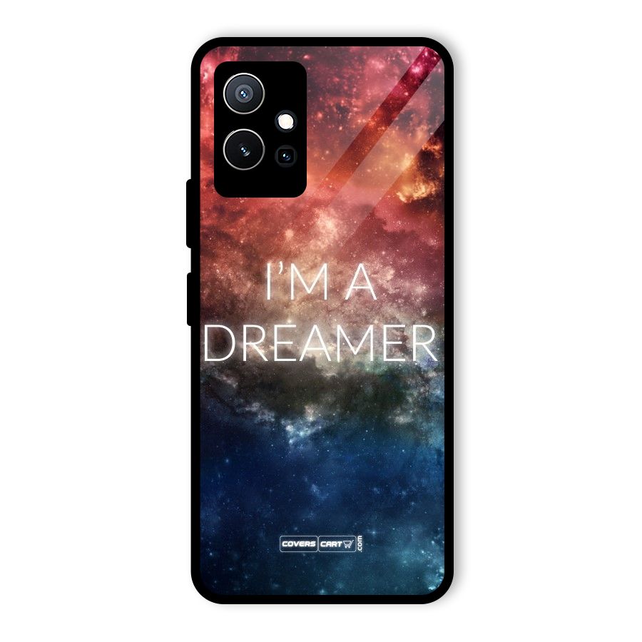 I am a Dreamer Glass Back Case for Vivo Y75 5G