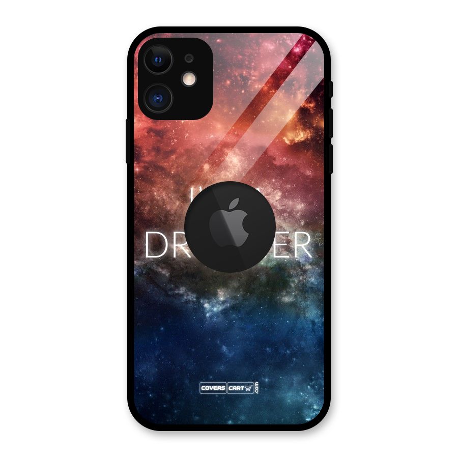 I am a Dreamer Glass Back Case for iPhone 11 Logo Cut