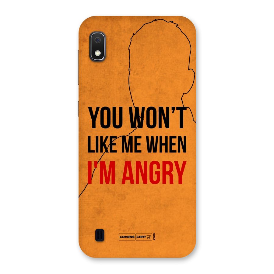 I m Angry Back Case for Galaxy A10