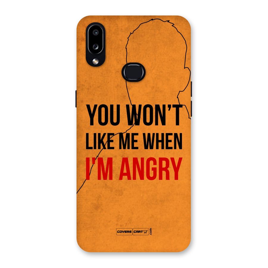 I m Angry Back Case for Galaxy A10s