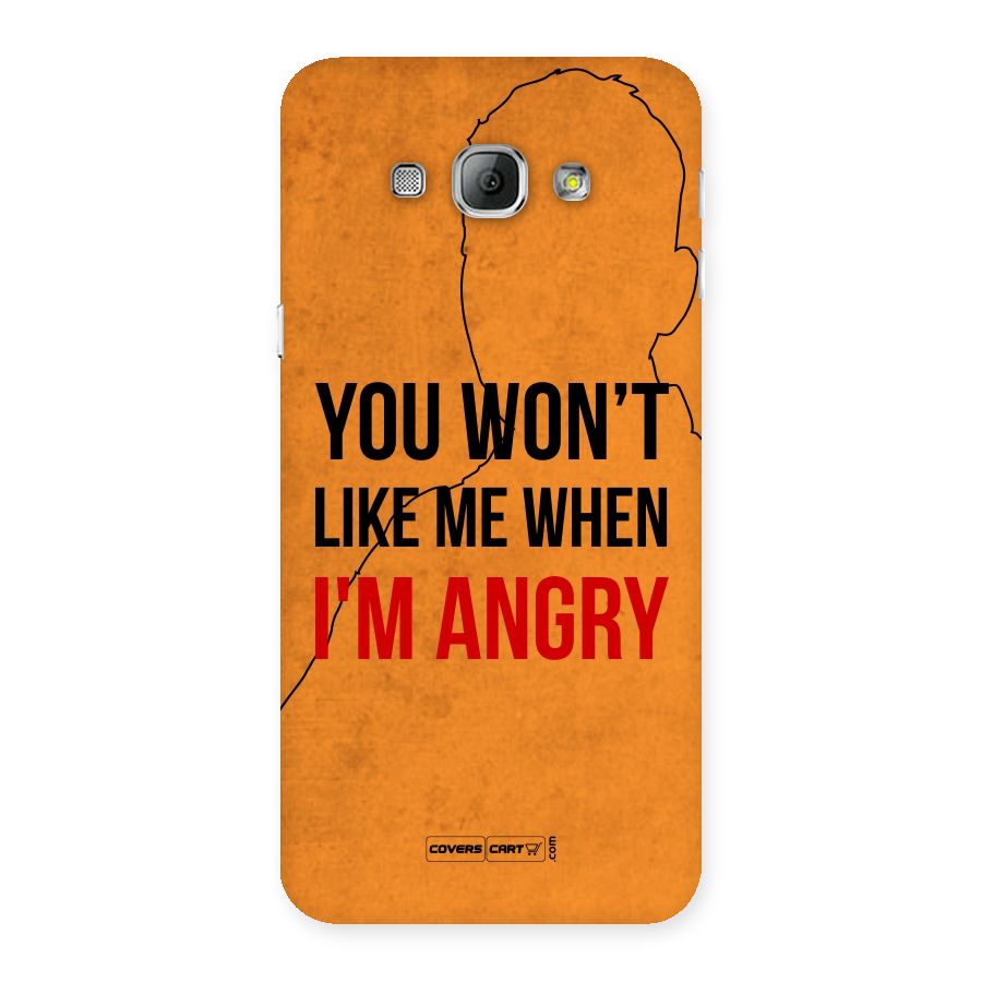I m Angry Back Case for Galaxy A8