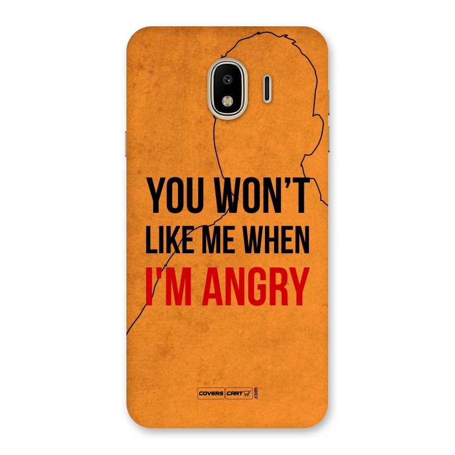 I m Angry Back Case for Galaxy J4