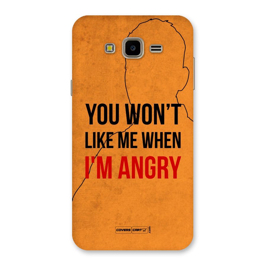 I m Angry Back Case for Galaxy J7 Nxt