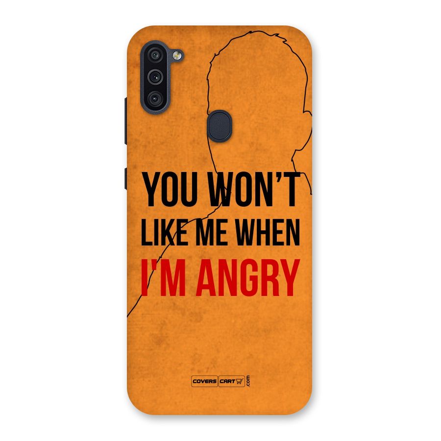 I m Angry Back Case for Galaxy M11